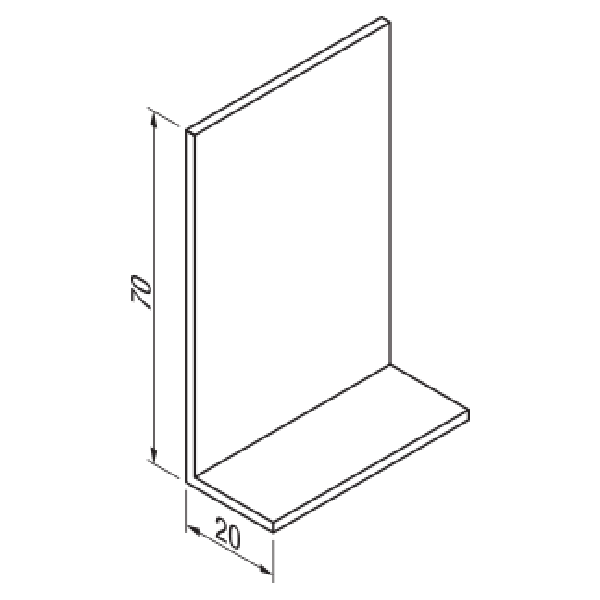 Absorberend bout Kardinaal Hoeklijn 20x70x2